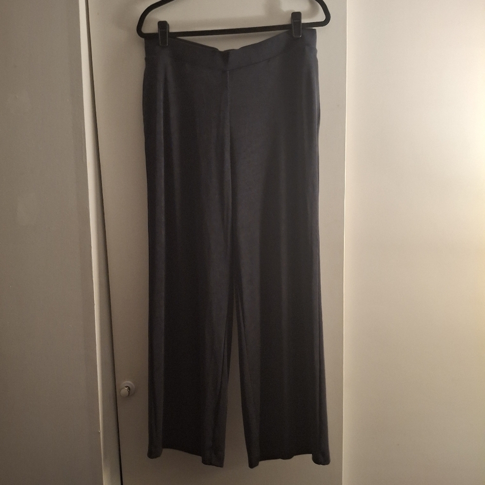 Chico's Women's Dark Gray Wide-Leg Pants